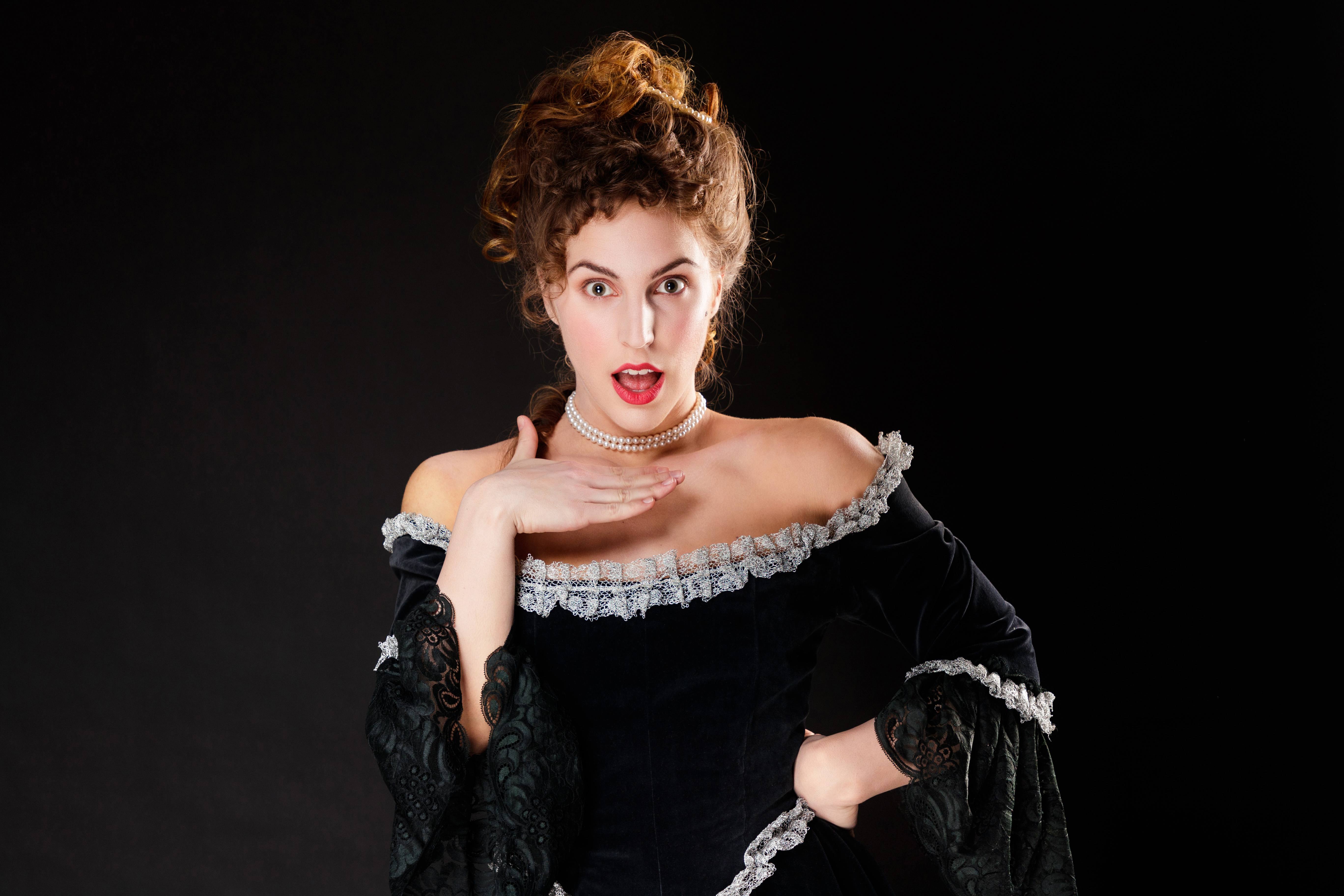 Lana Maletić in eighteenth-century costume