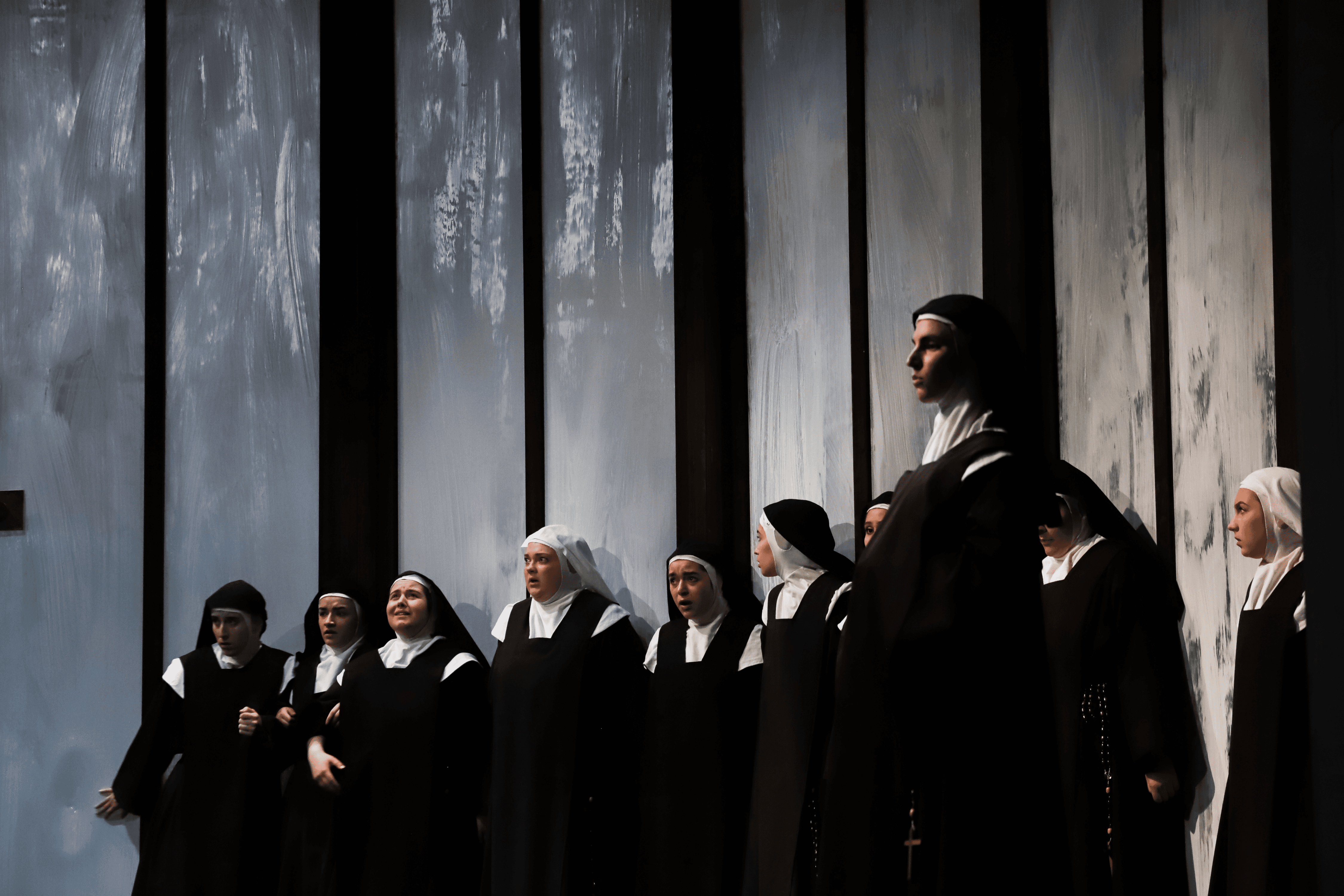 Lana Maletić as Mère Marie in Dialogues des Carmélites at Wilhelma Theater, Stuttgart, 2023.